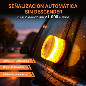 Balise d'urgence ExtraStar V16, voyant d'avertissement de voiture de géolocalisation GPS approuvé par la DGT avec conception étanche et compacte IP68 - Product Image 4