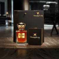 Flacon de parfum en verre vide avec bouchon couronne, base épaisse, rechargeable, emballage de parfum personnalisé avec logo pour marque OEM