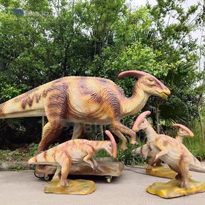 Decoración de Parque de Atracciones, <span class=keywords><strong>Dinosaurio</strong></span> Parasaurolophus, Bebé <span class=keywords><strong>Dinosaurio</strong></span> en Crecimiento, Modelo de <span class=keywords><strong>Dinosaurio</strong></span> Interactivo - Product Image 2