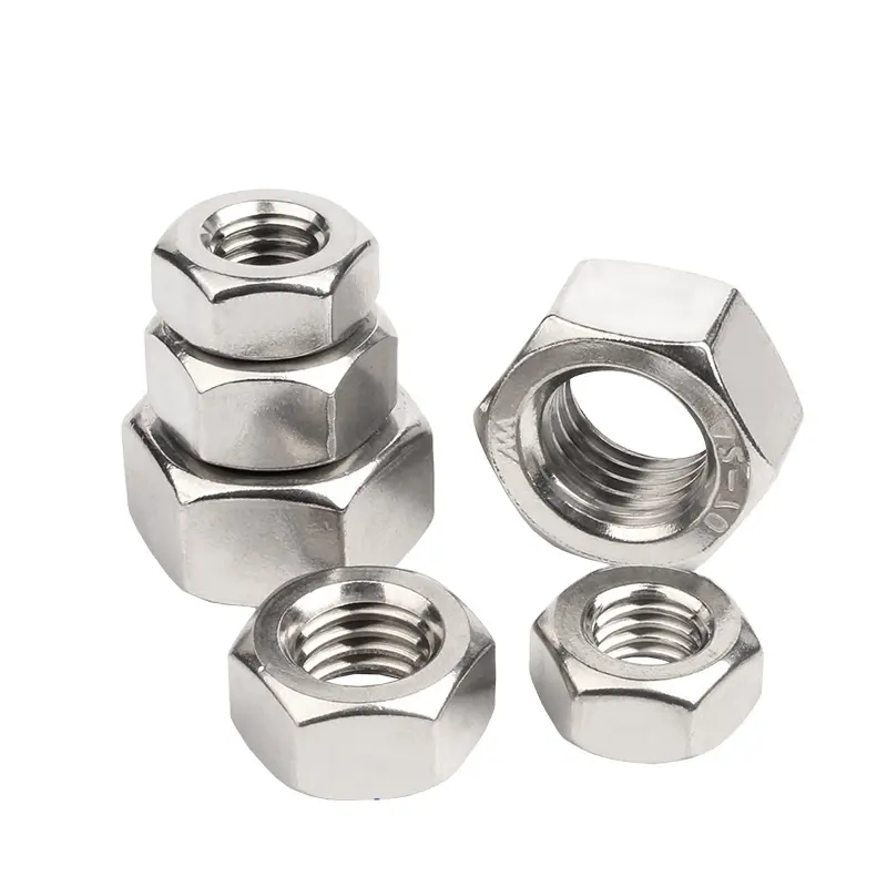 Customized All Kinds of Steel Bolt and Nut Top Quality Hexagonal Nut Stainless Steel SS304 SS316 fasteners Hex Welding Nuts