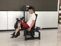 Appareil de fitness professionnel double fonction pour la musculation des jambes : machine à flexions et extensions assises pour l'entraînement des muscles des jambes et la musculation