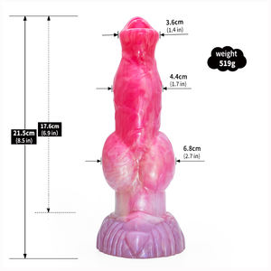 NNSX-consolador curvado con ventosa para punto G, cabeza puntiaguda Flexible, pene de Animal de fantasía para mujeres Gay, Juguetes sexuales, tienda - Product Image 6