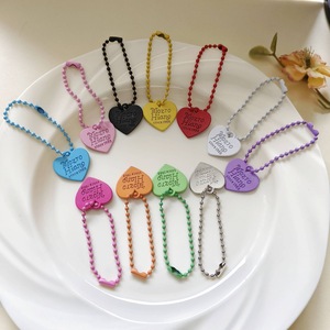 Snoep Kleur Letter Love Heart Hanger Kralen Tas Bedels Met Bal Ketting Tas Sleutel Onderscheidende Diy Accessoires - Product Image 1