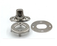 Bouton rotatif en laiton nickelé pour toile de bâche marine, attache à verrouillage rapide, 19,2 mm, accessoires de quincaillerie pour yacht et bateau