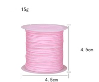 Cordon en nylon tressé fait main No.72 Jade String 0,8 mm pour bijoux, colliers, macramé et carillons éoliens