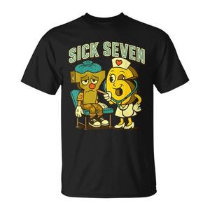 T-shirt Meme Halloween Sick Seven 67, design infirmière 6 et patient 7 - Product Image 1