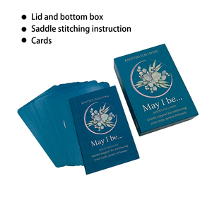 Lectures psychiques positives quotidiennes imprimées personnalisées de haute qualité Affirmation cartes à jouer Instruction de couture de selle pour la famille - Product Image 2