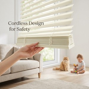 JSL Customized 25MM 1" Cordless Aluminum Venetian <strong>Mini</strong> <strong>Blinds</strong> Horizontal Plain Durable Factory Wholesale Price - Product Image 2