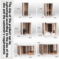 Cabine de couchage Cabine insonorisée Studio de travail pour bureau Pod silencieux Enregistrement Isolation Vocal Téléphone Acoustique Pods pour aéroports