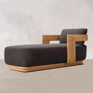 Tumbona de Lujo para Exteriores de <span class=keywords><strong>Hotel</strong></span>, Tumbona de Teca para Exteriores, Cama de Día para Jardín, Piscina, Silla de Descanso, Conjunto de Muebles de Exterior para la Orilla del Mar - Product Image 3