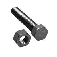 Boulons hexagonaux revêtus de PTFE ASTM A193 B7 avec écrous hexagonaux ASTM A194 2H
