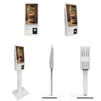 Kiosco de Pago de Autoservicio Interactivo de 21.5 Pulgadas con Pantalla Táctil Android Automática, Kiosco de Pedidos de Autoservicio Multi-idioma con LED
