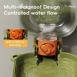<span class=keywords><strong>Bottiglia</strong></span> da Viaggio per Animali Domestici Senza BPA 2-in-1, Contenitore per Acqua e Cibo per Cani, Dispositivo Portatile per Alimentazione in Viaggio - Product Image 4
