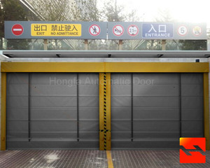 Tùy chỉnh công nghiệp Windproof màn trập cửa trượt cửa bán buôn nhôm tự động xếp chồng cửa nhà để xe - Product Image 6