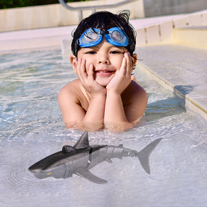 Robot <span class=keywords><strong>sous</strong></span>-<span class=keywords><strong>marin</strong></span> électrique de petite taille pour animaux, piscine, requin, télécommande, natation, bateau requin, requin <span class=keywords><strong>RC</strong></span> - Product Image 1