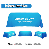 Housse de table personnalisée pour événements, impression de logo, couverture de table en spandex pleine couleur, publicité commerciale, salon professionnel, 6 pieds, 8 pieds