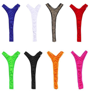 <span class=keywords><strong>Slip</strong></span> in tessuto a maglia traspirante da <span class=keywords><strong>uomo</strong></span> divertenti da sera con Logo in vita perizoma per adulti - Product Image 2