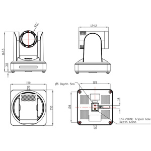 Caméra PTZ FEELWORLD NDI20X avec suivi automatique, zoom 20x, 1080p 60fps, NDI HDMI 3G-SDI USB pour diffusion en direct d'église, service OEM - Product Image 6