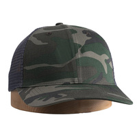 Casquettes de sport avec logo brodé 6 panneaux OEM personnalisées d'usine Casquette de camionneur Old School Duck Camo Casquette en maille Casquette de camionneur classique
