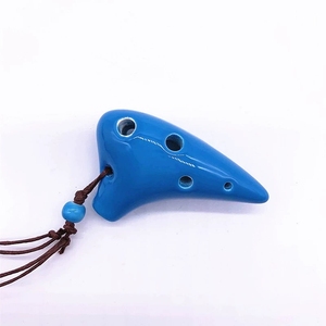 Collier Ocarina en Céramique Mini à 6 Trous, Multicolore, Flûte en Porcelaine, Souvenir Touristique, Bijou Cadeau, Vente en Gros - Product Image 4