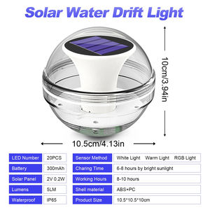 Floating Pool <b>Lights</b> Solar Pool <b>Lights</b> RGB Color Changing IP65 Waterproof LED Night <b>Light</b> for Swimming Pool Hot Tub <b>Pond</b> Decor - Product Image 3