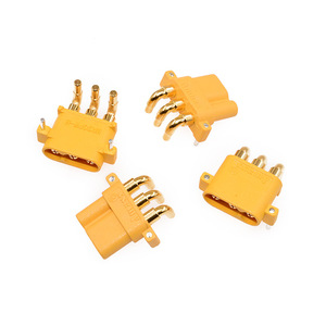 Ensemble de connecteurs horizontaux (à angle droit) à 3 broches Amass MR30PW-M/F, prise haute intensité pour batteries LiPo RC intégrées et systèmes d'alimentation - Product Image 5