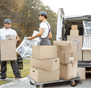 Truk gerobak datar truk Platform tugas berat truk Dolly ,1000KG 36 X 24in tempat tidur datar besar dengan 5 ''roda Kastor putar - Product Image 3