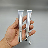 20ml Tubes Cosmétiques Vide Crème Pour Les Yeux En Alliage De Zinc Électrique Sérum Pour Les Yeux Tube De Crème Pour Les Yeux De Massage Tube De Crème Pour Les Yeux avec Interrupteur À Bouton-Poussoir