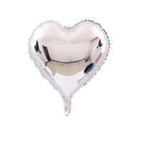 Decoración de Boda Personalizable, Globo de Aluminio de 18 Pulgadas, Globo de Helio para Fiesta de Cumpleaños, Globo de Aluminio en Forma de Corazón de Color Puro