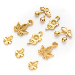 Garrywell Vintage baja tahan karat 18K emas PVD salib kerang bintang laut liontin jimat kalung untuk perhiasan DIY membuat jumlah besar - Product Image 1