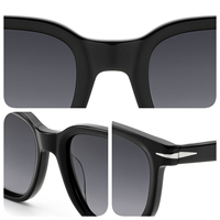 Lunettes de soleil de luxe en acétate pour hommes, verres polarisés TAC, vente en gros, lunettes anti-lumière bleue haut de gamme, personnalisables OEM, unisexe