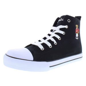 รองเท้าผ้าใบหุ้มข้อสูง Polo Hamptyn Hi Ii Bear Gs Boys สีดำ แบบผูกเชือก พื้นยาง พื้นรองเท้าชั้นกลาง EVA - Product Image 1