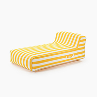 Chaise longue gonflable en gros avec housse en tissu, matelas flottant, flotteurs de piscine pliables, chaise longue gonflable
