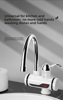 Robinet d'eau chaude électrique pour le commerce extérieur, robinet de cuisine à chauffage instantané pour usage domestique, commande mécanique, boîtier ABS pour un chauffage rapide de l'eau
