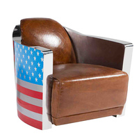 Canapé Jack en cuir Spitfire, mobilier Antique suspendu, fauteuil de style rétro, en Aluminium, siège volant