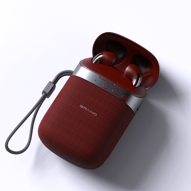 OEM Logo Customization Speaker Earphones HIFI Stereo Sound Inbuilt In-ear Earphones With Mic Little Speaker Earphones