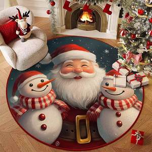 Alfombra redonda de Navidad suave y cómoda para Dove Velvet Cross-Border para Amazon Temu para la celebración del Festival <span class=keywords><strong>Shein</strong></span> lavable - Product Image 5