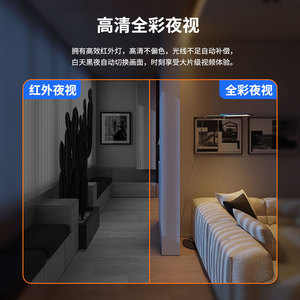 Audio bidirectionnel intérieur 4MP Vision nocturne Couleur Fisheye Caméra <span class=keywords><strong>de</strong></span> sécurité <span class=keywords><strong>WIFI</strong></span> Détecteur <span class=keywords><strong>de</strong></span> fumée AI - Product Image 5