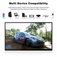 SIBOLAN Moniteur à écran tactile Portable 15.6 pouces 4K UHD 3840X2160 Capteur de gravité Affichage automatique Rotateur Menu tactile pour Mac Ps5
