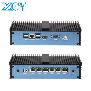Intel Core i3 i5 i7 Mini <span class=keywords><strong>PC</strong></span> 6 RJ45 i211 <span class=keywords><strong>Ethernet</strong></span> LAN Ordinateur sans ventilateur Win11 Ubuntu <span class=keywords><strong>Portable</strong></span> Pfsense Soft Firewall Router - Product Image 1