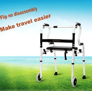 Y tế nhôm nhẹ đi bộ Viện trợ rollator người già tàn tật đi bộ Walker - Product Image 2