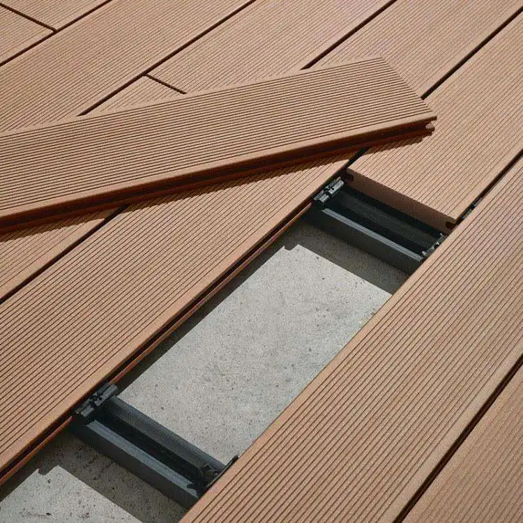 Durable waterproof WPC timber decking floor composite outdoor flooring prices