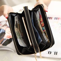 Sac à main longue pour femme style vintage motif alligator, sac de téléphone portable coréen, porte-monnaie à fermeture éclair – Vente en gros usine