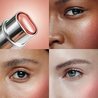 Stick de blush mat en velours argenté imperméable, personnalisé OEM/ODM, pour marque privée, léger et longue tenue, pour le visage