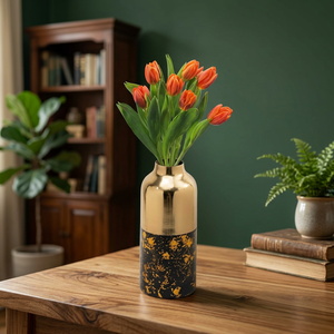 Brass Metal Gold-Plated Handmade Design Decorative Flower Vase Tableware for Holiday Decoration & Gift - Product Image 1