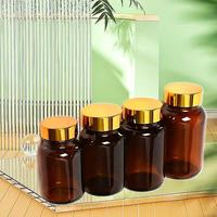 Bocal en verre à large bouche pour médicaments et gouttes oculaires avec bouchon à vis et diffuseur d'anches-Différentes tailles (65ml-500ml)