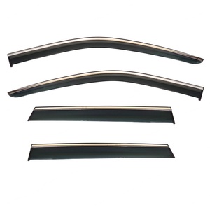 Déflecteurs de fenêtre compatibles avec Jeep Grand Cherokee 2011-2021, visières de fenêtre extérieures, montage extérieur, 4 pièces, protection contre la pluie - Product Image 1