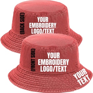 9 Unisex Adult <b>Summer</b> Bucket <b>Hat</b> Solid Color Cotton Cap with Custom Embroidery for Fishing Casual Daily Use <b>Men</b> & Women - Product Image 6