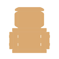 Vêtements d'impression en gros perruque personnalisée petit emballage commerce électronique boîte d'emballage en papier carton ondulé Kraft expédition postale
