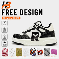 Hebo Sneakers décontractées légères en toile souple, Sneakers pour hommes pour la marche, Chaussures de sport personnalisées respirantes